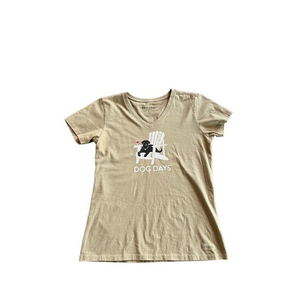 Life is‎ Good Dog Days V-neck T-shirt